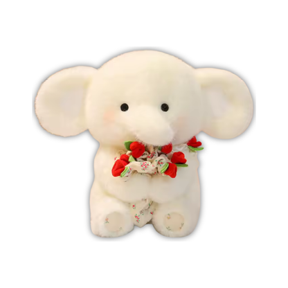 Peluche con Ramo de Flores