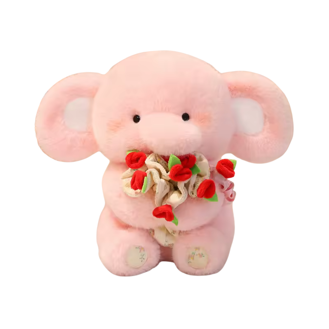 Peluche con Ramo de Flores