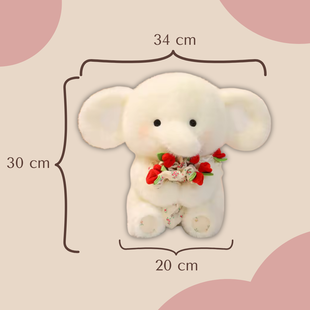 Peluche con Ramo de Flores