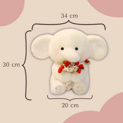 Peluche con Ramo de Flores